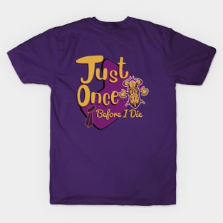 Minnesota Vikings Fans - Just Once Before I Die: Tiki Design T-Shirt